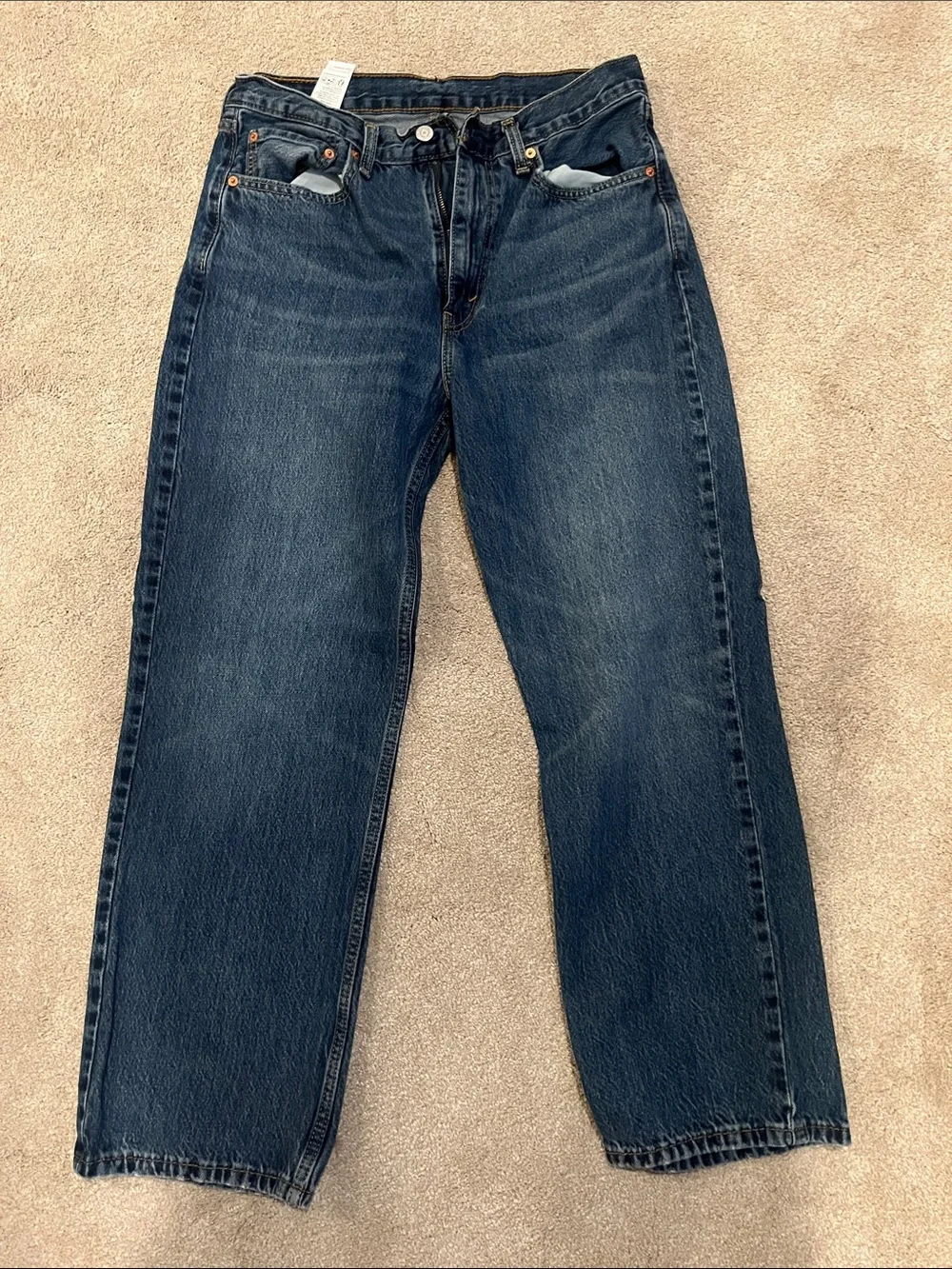 Levi's Men's Dark Blue Straight Leg Jeans